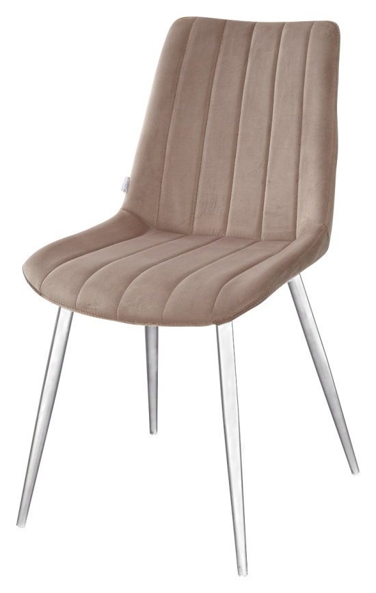 Стул FLIP бежевый, велюр G108-74 / белый каркас М-City фото 1