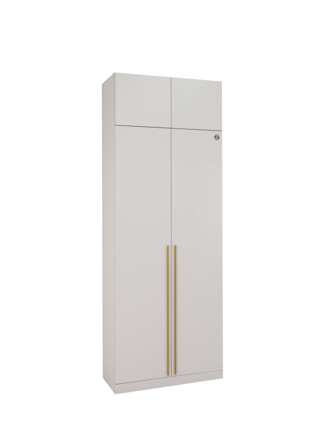 Шкаф Николь-2, Кашемир/Сатиновое золото фото 3