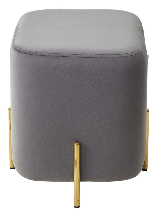Пуф для гостиной ARES BLUVEL-14 GREY / GOLD М-City фото 4
