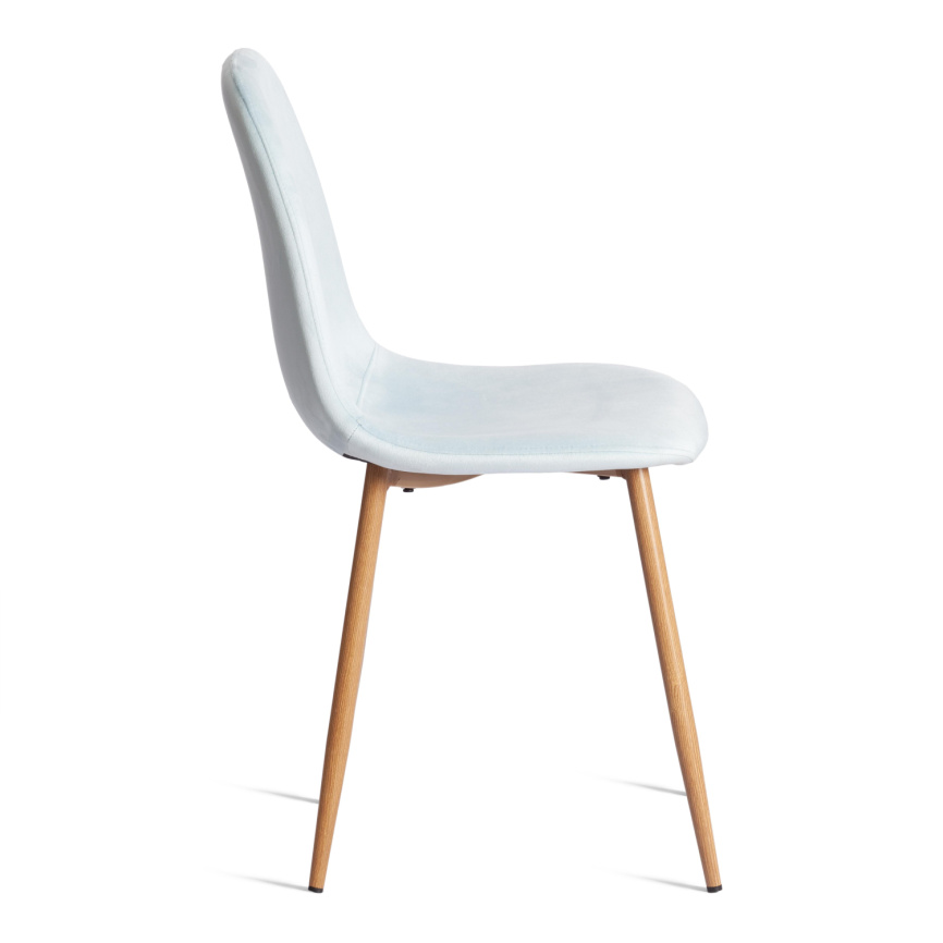 Стул BREEZE (mod. 4724) Велюр/металл , 44 х 53 х 87 см, Aquamarine (аквамарин) HLR16 / натуральный фото 7
