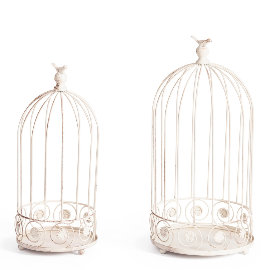 Цветочница Secret de Maison Селл/Cell (мод.PL08-10003) металл, 25х52см/20х45см, античный белый фото 1