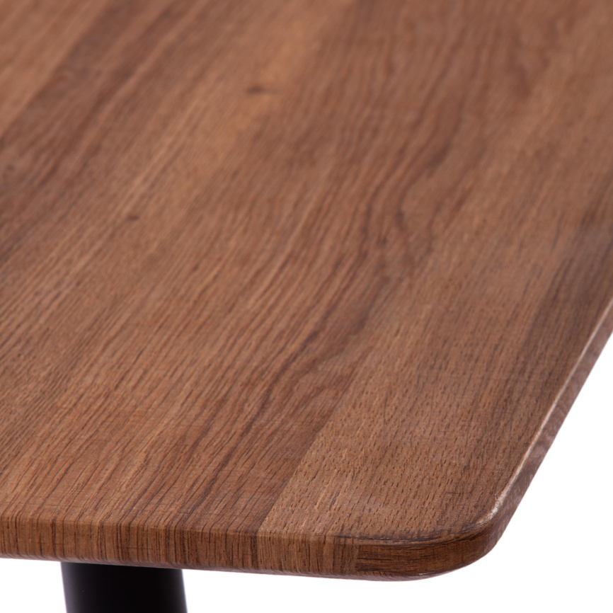 Стол RUSTO (mod. 289) МДФ/металл, 160 х 90 х 75 см , Black (Черный) / Walnut (Орех) 10 фото 5