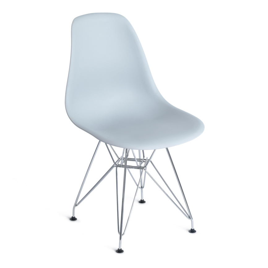 Стул Синди Айрон Чаир Имс/Cindy Iron Chair Eames (мод.002) металл, пластик, 51х46х82,5, серый фото 1