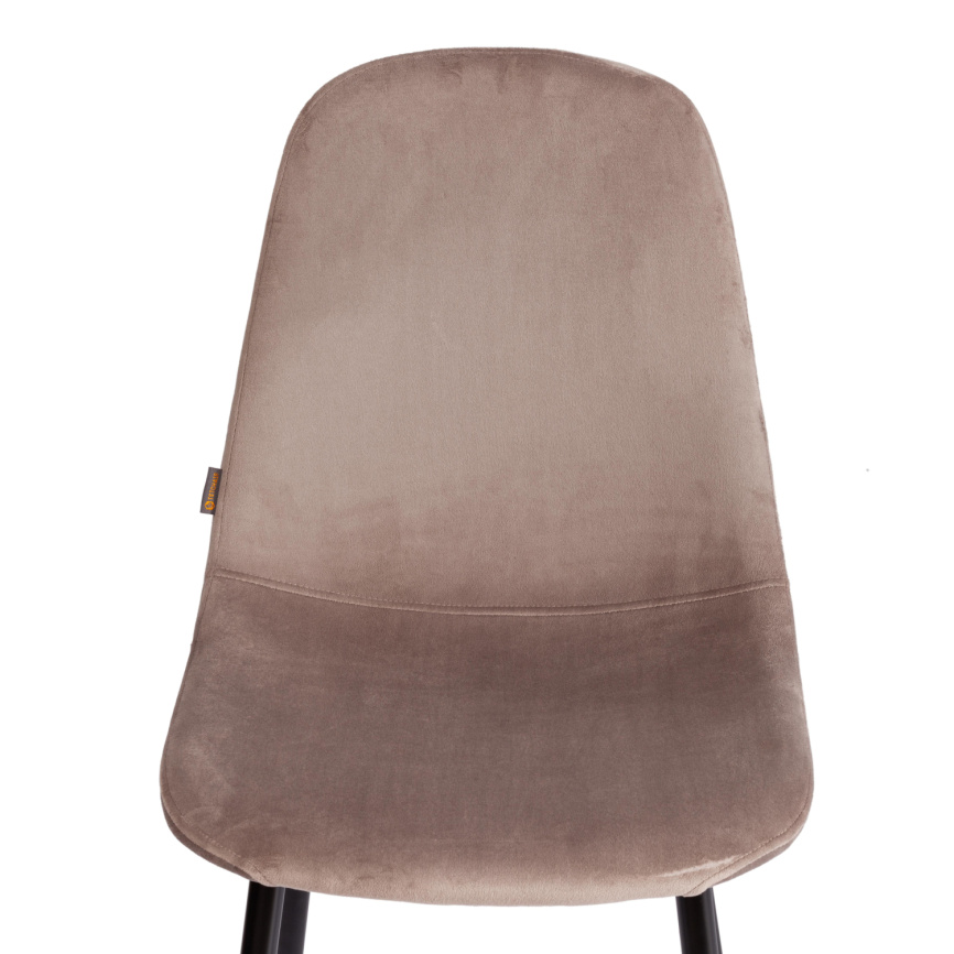 Стул Бриз/Breeze (мод.JSC-58) велюр/металл, 44х53х86см, кофейный HLR9/черный фото 6