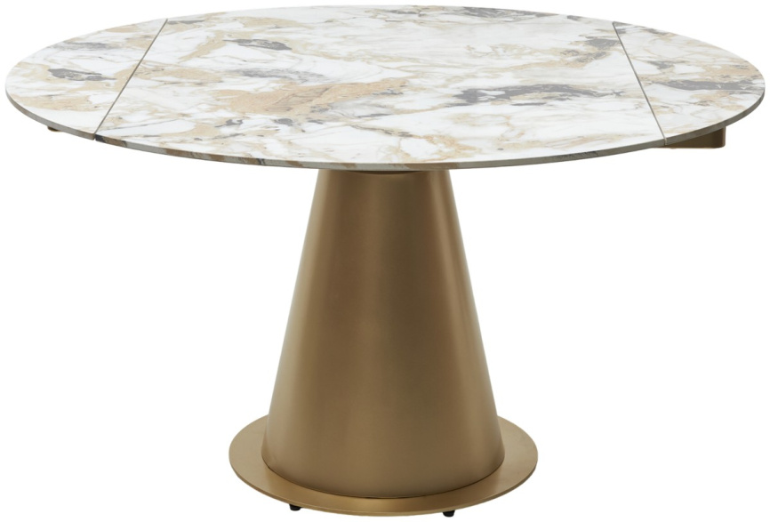 Стол TERAMO 135 GLOSS GRAND JADE SOLID CERAMIC, керамика, поворотн.механизм / Бронзовый, ®DISAUR фото 4