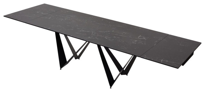 Стол RIETI 200 NERO KL-116 Черный мрамор матовый, итальянская керамика/ черный каркас, ®DISAUR фото 6