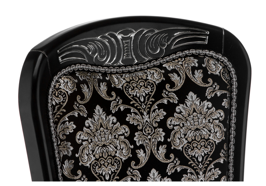 Стул деревянный Клето патина серебро / черный фото 7