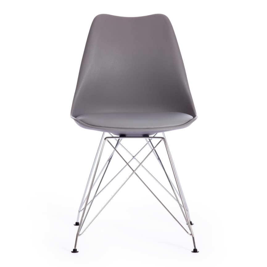 Стул Тулип Айрон Чаир/Tulip Iron Chair (мод.EC-123) металл/пластик, 54,5х48х83,5см, серый фото 5