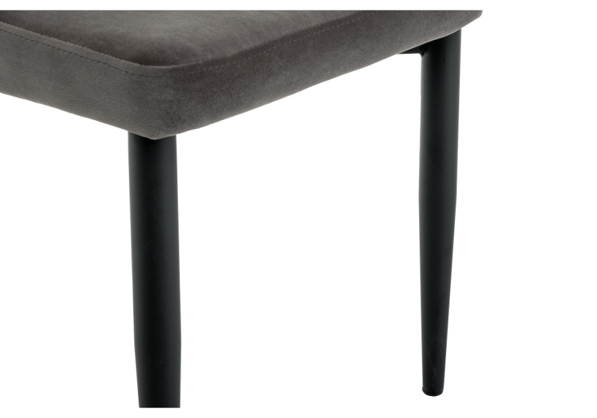 Стул на металлокаркасе Kora dark gray / black фото 10