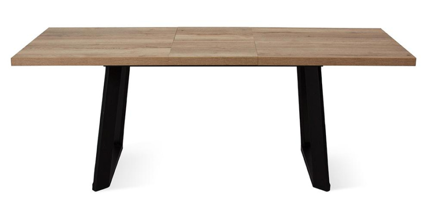 Стол DikLine ZL140 дуб галифакс / черный/опоры черные фото 3