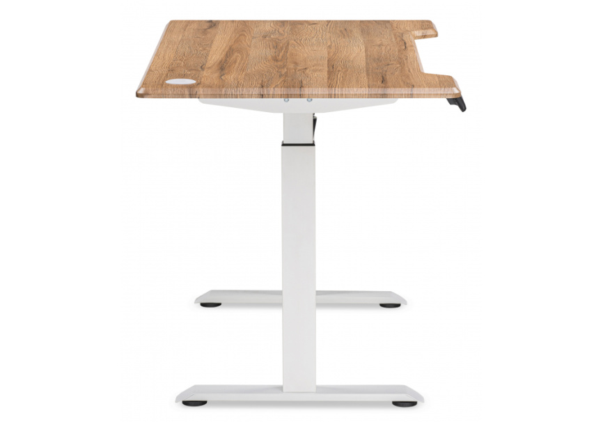 Компьютерный стол Маркос с механизмом подъема 120х75х76 белый / вотан дуб фото 5