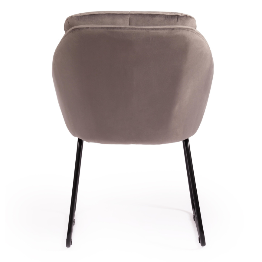 Кресло Star/Стар (мод. CY-1919) вельвет/металл, 68х60х88см, серый /черный фото 5