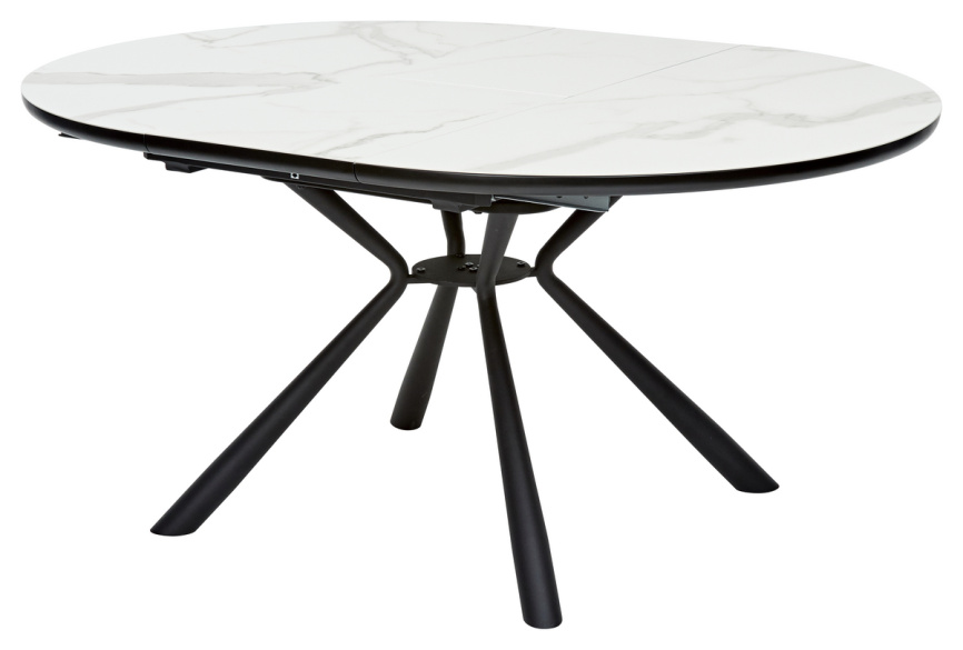 Стол VOLAND BIANCO TL-45 испанская керамика/ BLACK "белый мрамор" М-City фото 8