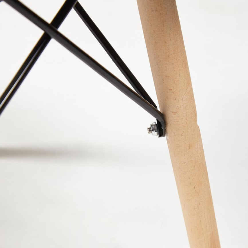 Стул Сindy Eames/Синди Имс (мод. 001) дерево бук/металл/сиденье пластик, 51х46х82см, серый фото 5