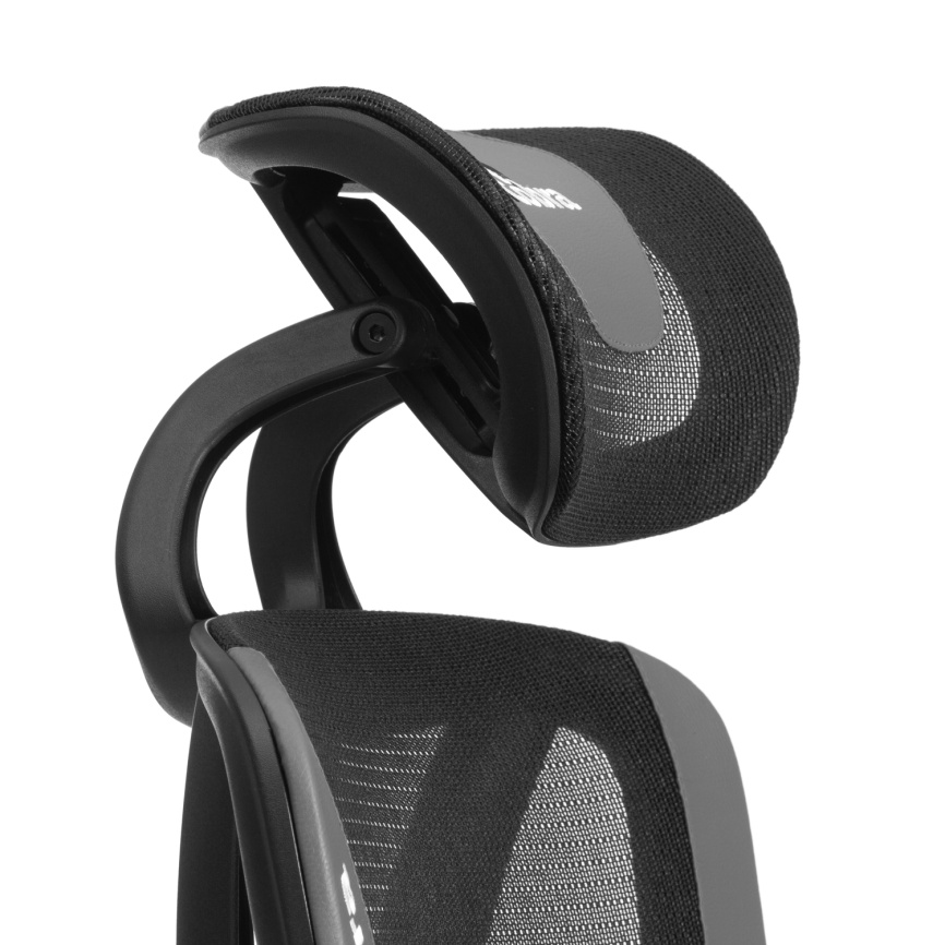 Кресло iCobra ткань / иск. кожа, черный / серый, 70х70х125 см фото 8