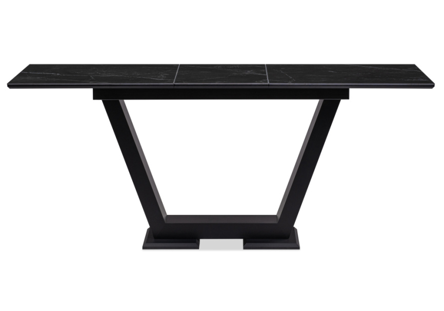 Керамический стол Иматра 140(180)х80х76 черный мрамор / черный фото 3