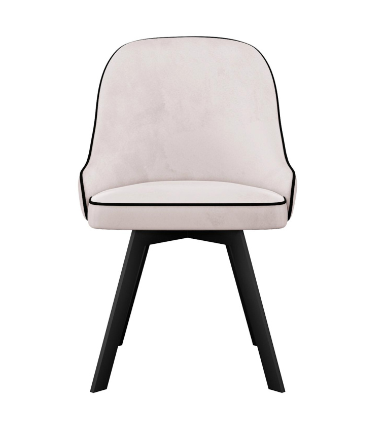 Стул DikLine 266M поворотный, E52 бежевый, ножки черные фото 4