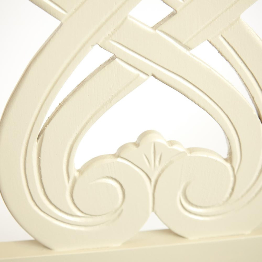 Стул Андромеда/Andromeda дерево гевея, 47х55,5х107см, слоновая кость, ткань коричневая фото 4