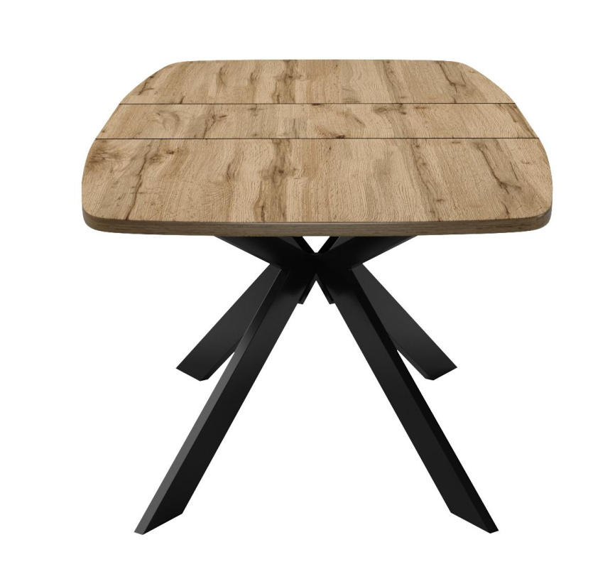 Стол DikLine B140 Дуб Галифакс (ЛДСП EGGER)/опоры черные фото 5