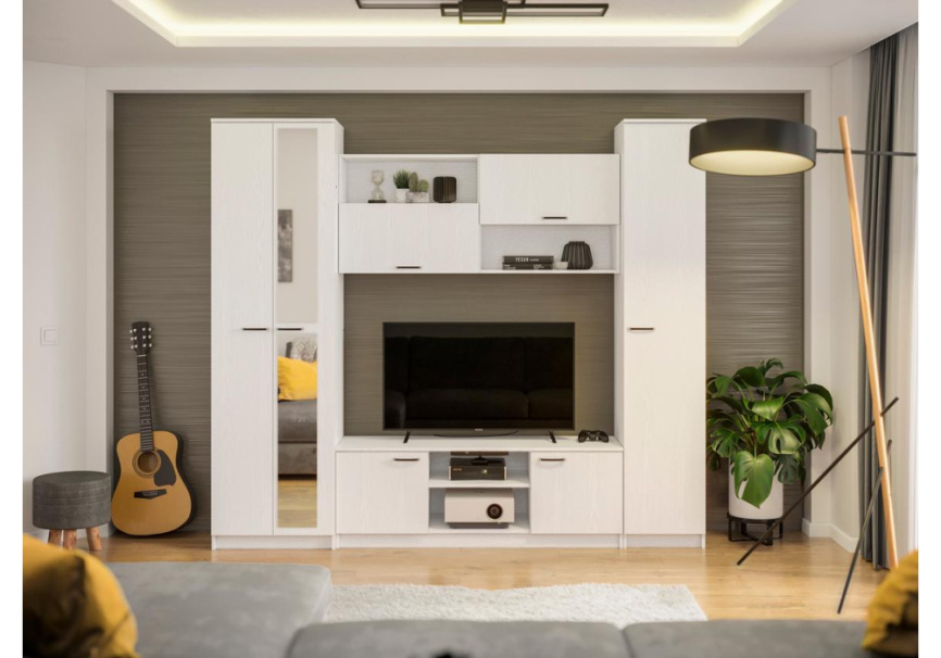 Готовая гостиная Бертелена белое дерево / белое дерево фото 2