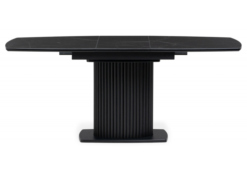 Керамический стол Фестер 140(180)х80 черный мрамор shakespeare black / черный фото 5