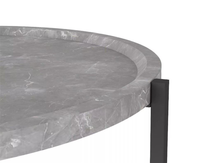 Стол  журнальный Бруно (Серый мрамор) фото 5