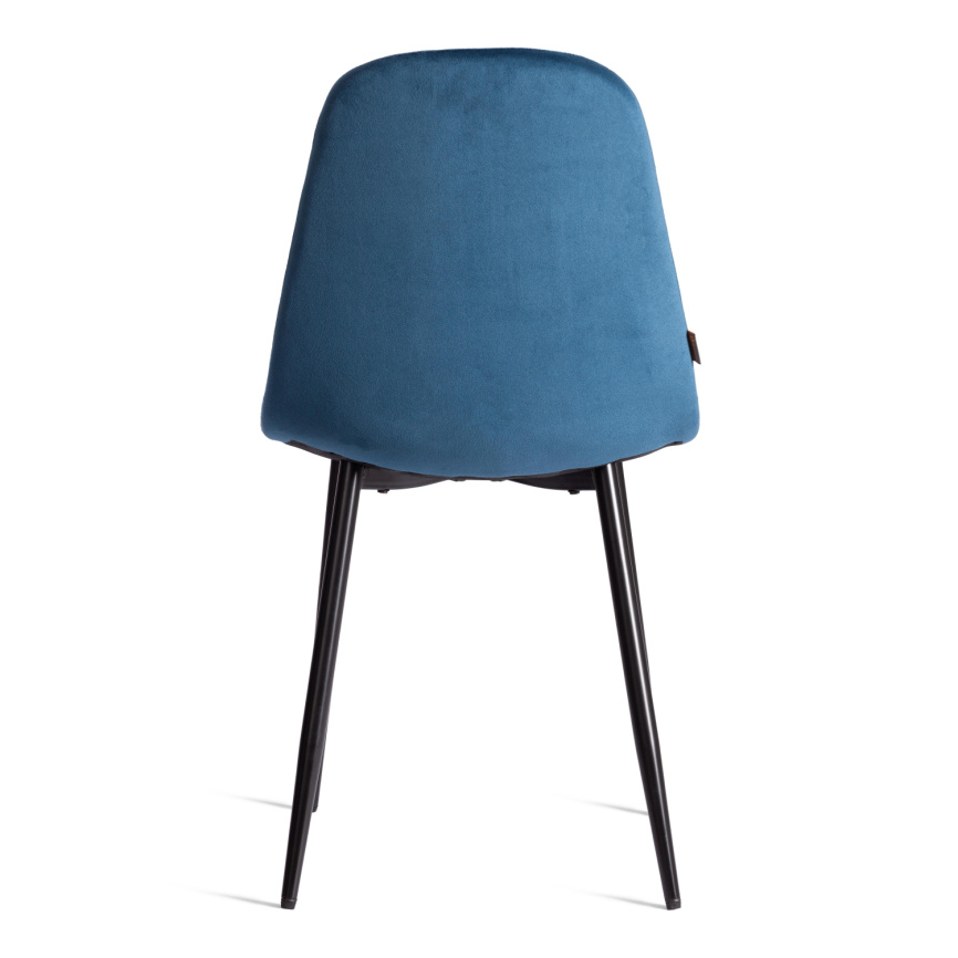 Стул BREEZE (mod. JSC-58) Велюр/металл , 44 х 53 х 86 см, Blue (синий) HLR63 / черный  фото 4