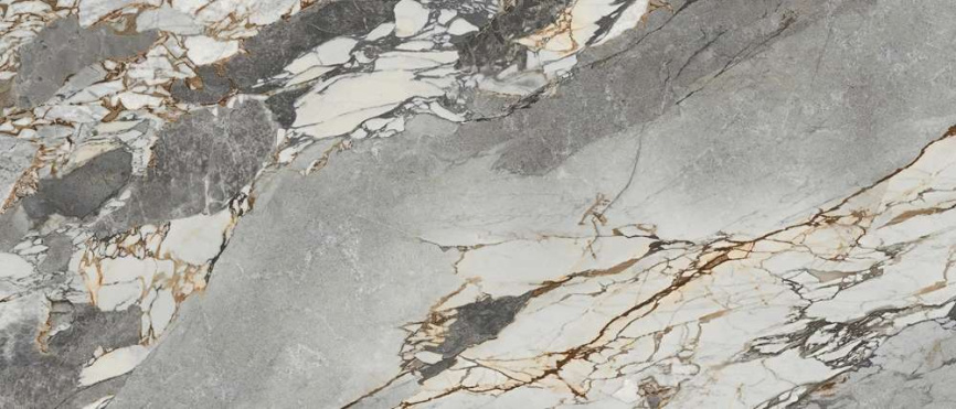 Стол АДАЖИО 240 (320) см MINERAL STONE NATURAL, керамика / Черный каркас М-City фото 1