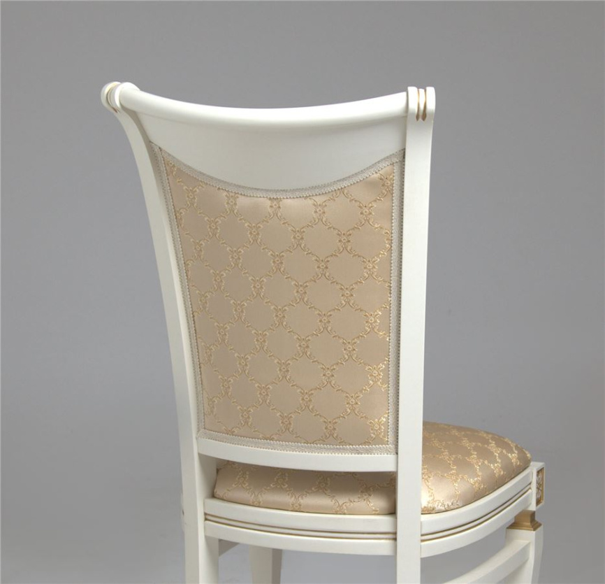 Стул "Милорд №11" (1013+пат. золто/ткань№19-Андрис соты 160 беж) фото 3