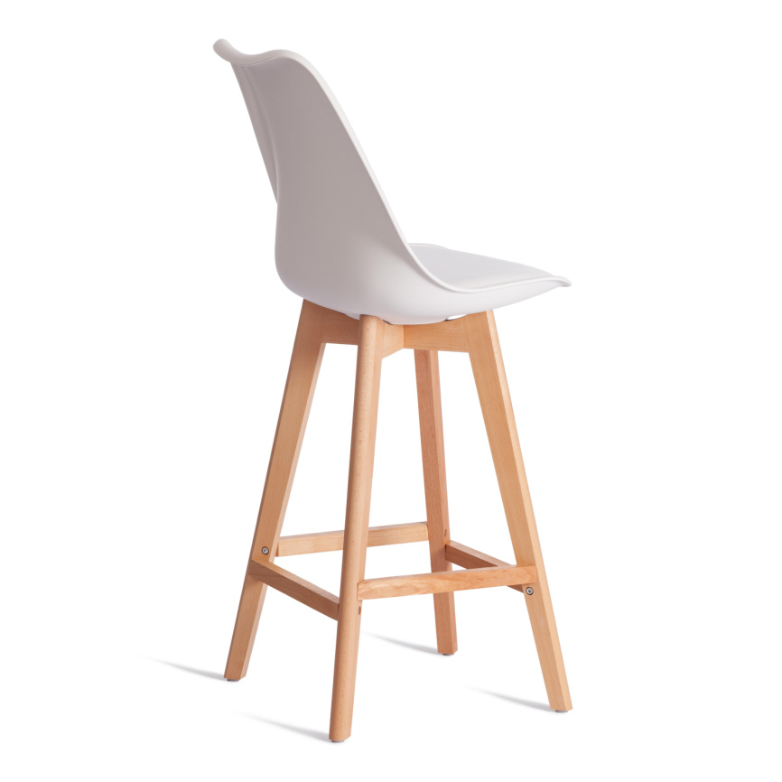 Стул барный TULIP BAR (mod. C1014H-1) / 2 шт. в упаковке пластик/дерево, 42 х 47,5 х 104 см, White ( фото 9