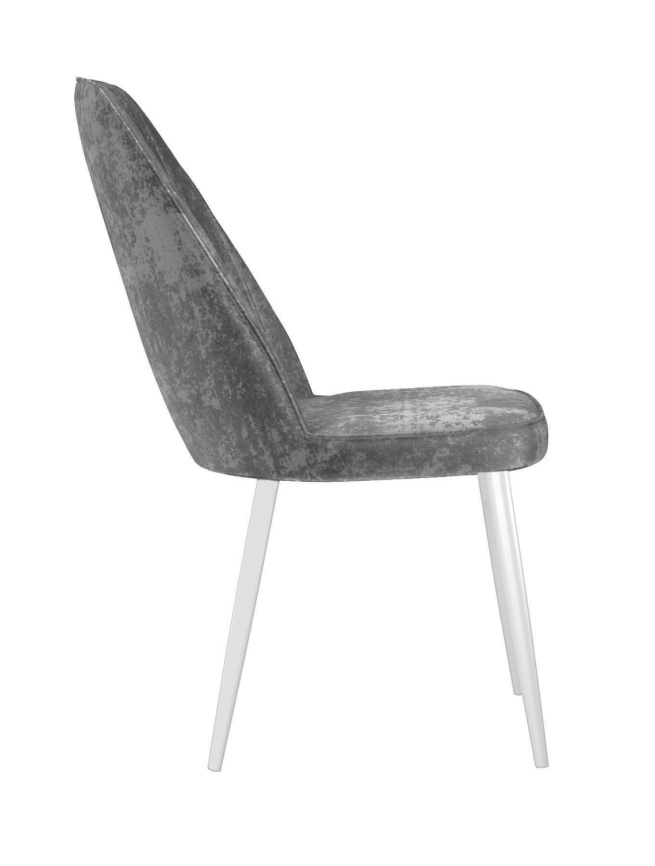 Стул DikLine 326 M13 светло-серый, ножки белые фото 6