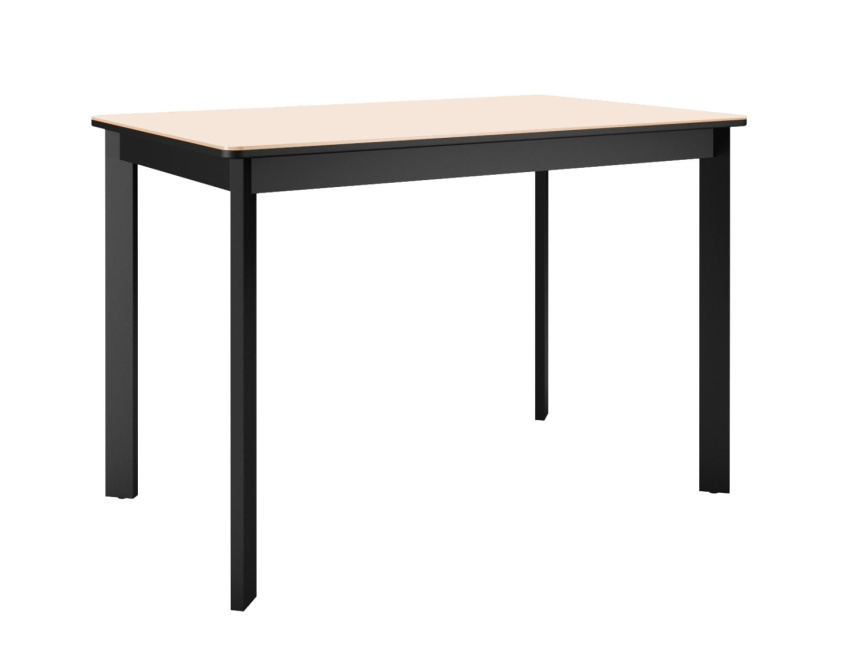 Стол DikLine LK110 Керамика Krater Perla (бежевый матовый) /подстолье черное/опоры черные фото 1