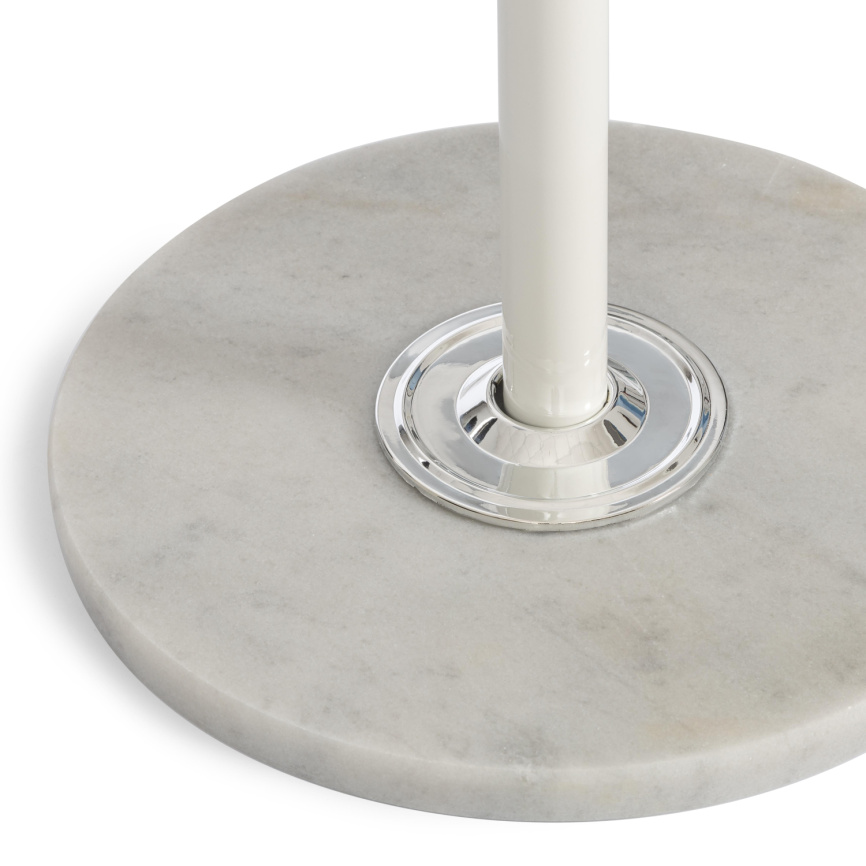 Вешалка Bara/Бара (мод. GH-8606) металл/хром/мрамор, белый/белый, 37х37х175см фото 5