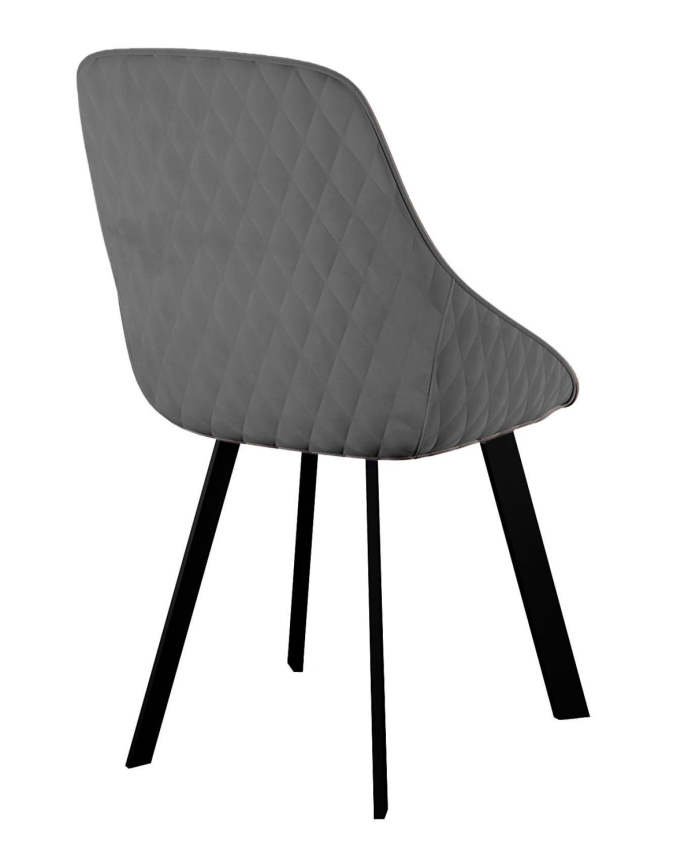 Стул DikLine 246 поворотный, Z28 серый, ножки черные фото 3