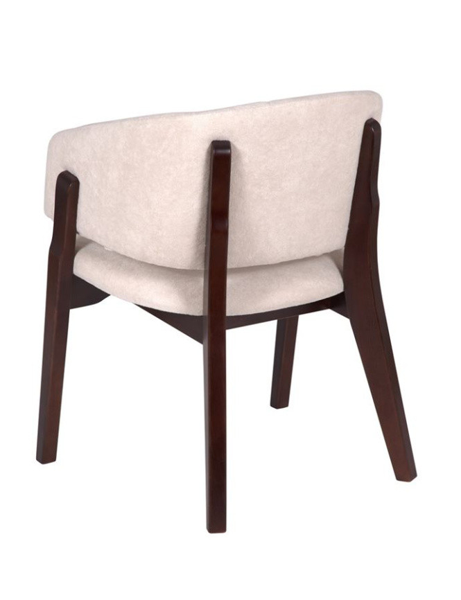 Кресло Милана (темный тон / ткань Т2 - ваниль) фото 3