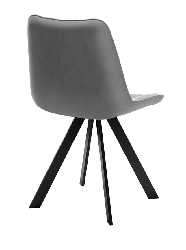 Стул DikLine 229 поворотный, B22 GREY, ножки черные фото 3