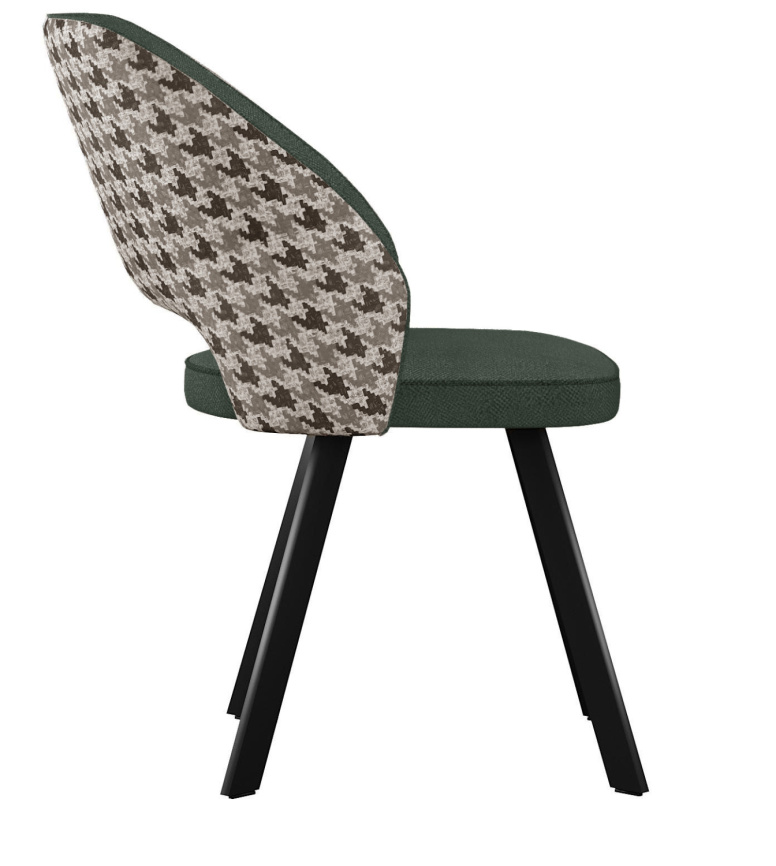 Стул DikLine 274 поворотный SB1/A2 зеленый, ножки черные фото 4