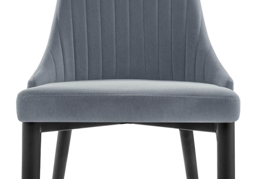 Стул на металлокаркасе Kora gray / black фото 7