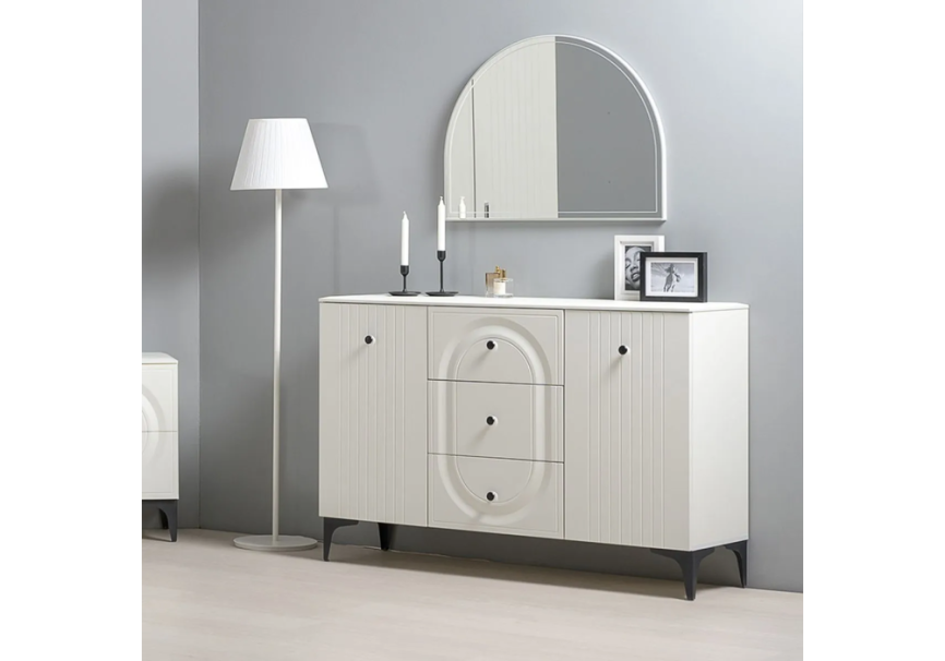 Комод Вестра 13.309 белый pe шагрень / белая шагрень фото 8