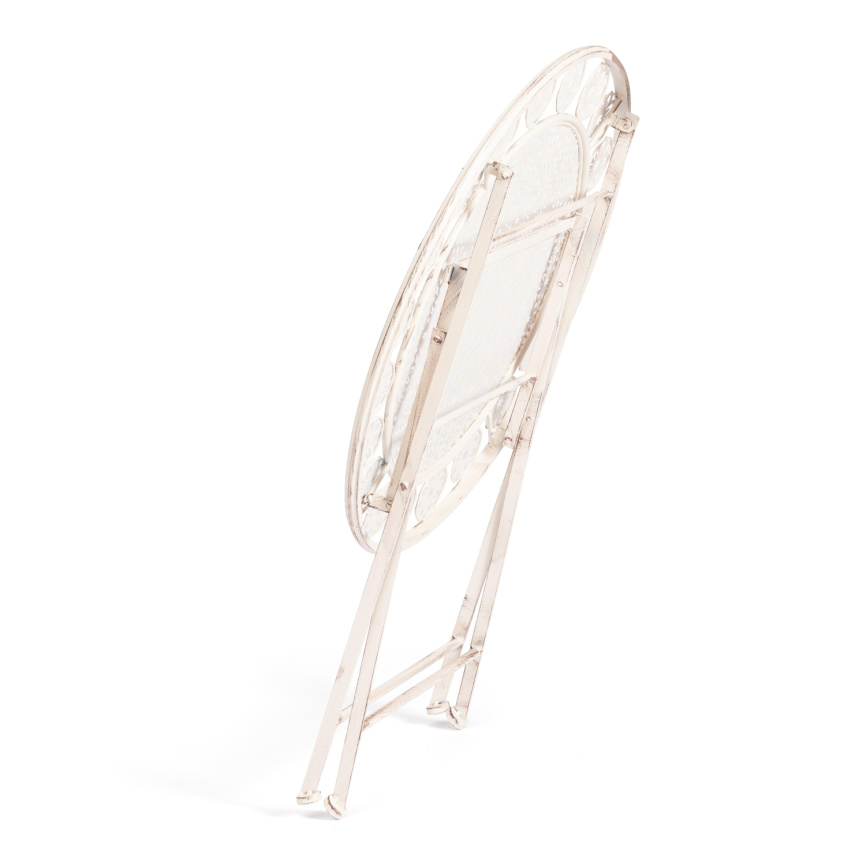 Стол Patio/Патио (PL08-11139) стальной сплав, античный белый, 70х75см фото 6