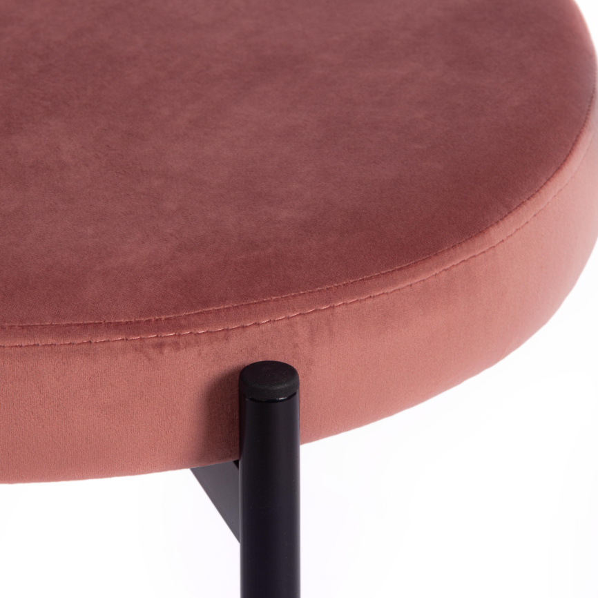 Стул Рево/Revo (мод. 7033) ткань/металл, 47х54х82см, коралловый бархат 15/черный фото 7