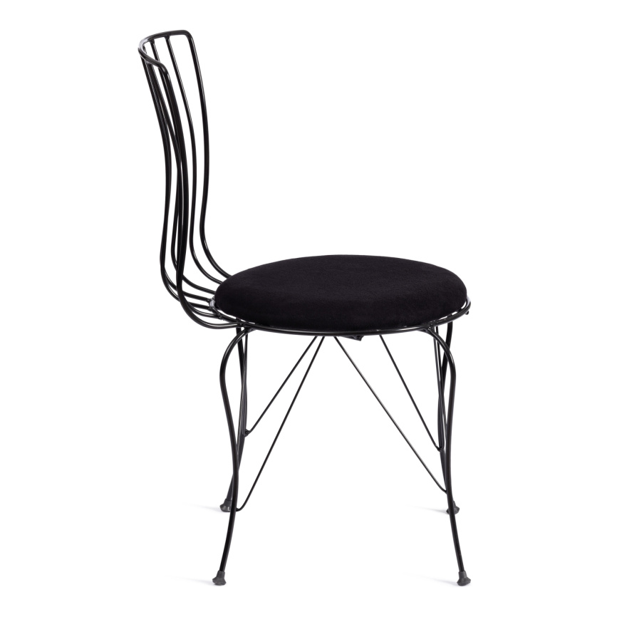 Стул LALITA (mod. 172) металл/ткань,  44 х 51.5 х 85 см, Black (черный) фото 2