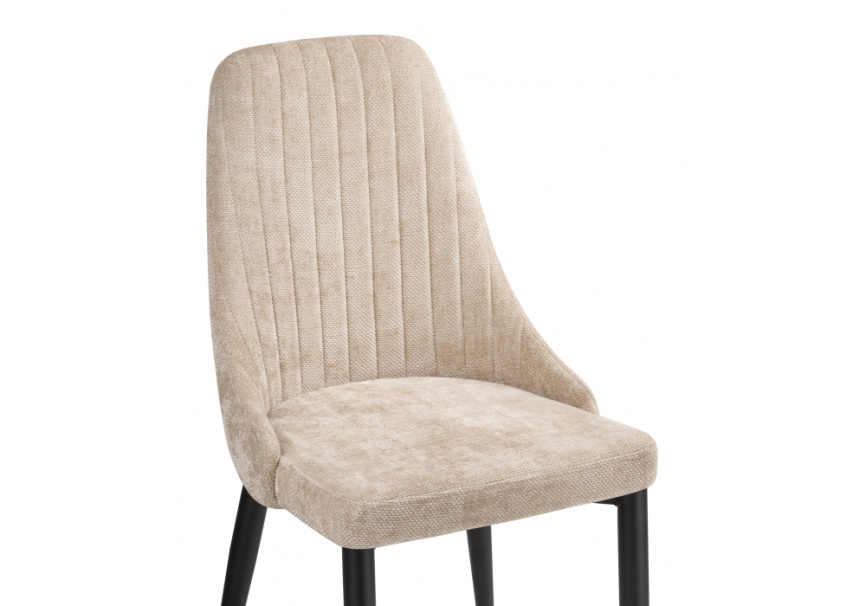 Стул на металлокаркасе Kora black / beige фото 6