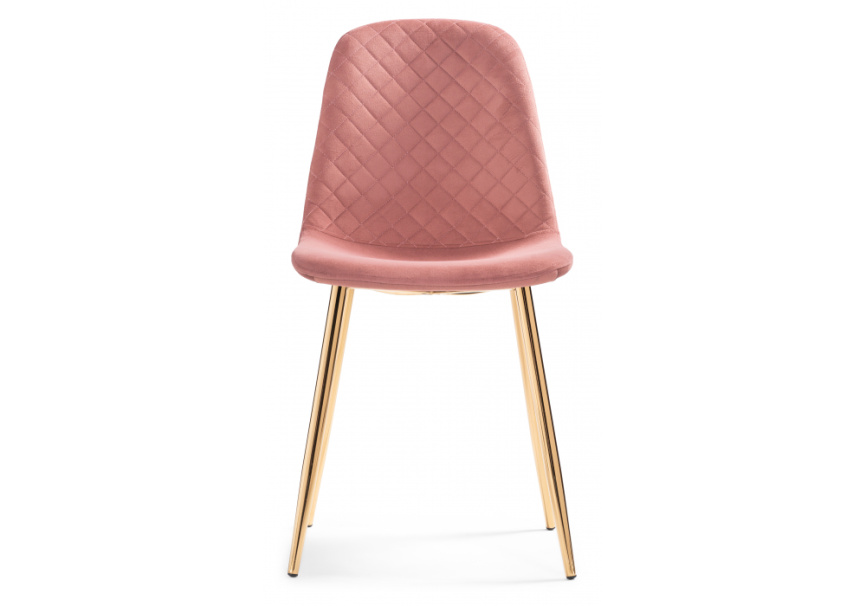 Стул на металлокаркасе Dabl pink / gold фото 3