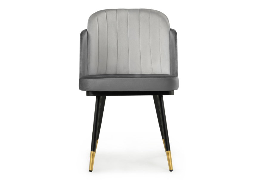 Стул на металлокаркасе Penelopa dark gray / light gray /  black / gold фото 2