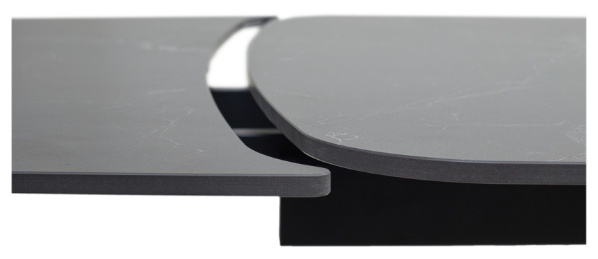 Стол BLANCO 160 MATT BLACK MARBLE SOLID CERAMIC / Орех, ®DISAUR фото 14