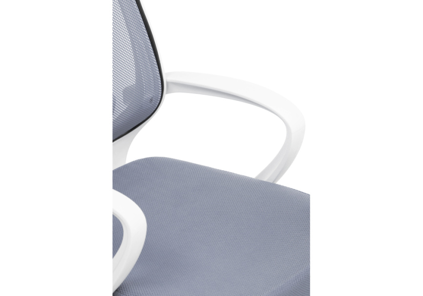 Компьютерное кресло Ergoplus light gray / white фото 6