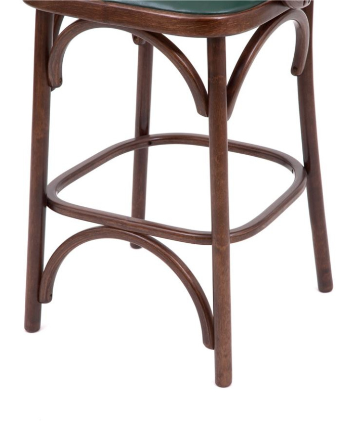 Стул барный 650 Венский мягкий (темный тон, экокожа Зеленая) фото 6