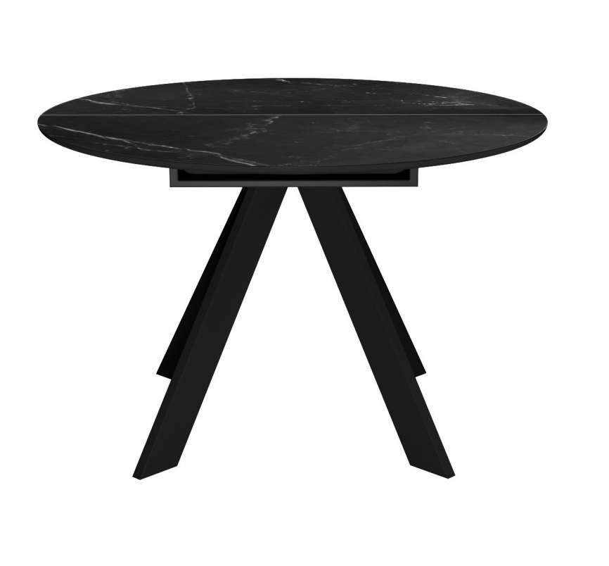 Стол DikLine SKC90 d900 Керамика Черный мрамор/подстолье черное/опоры черные фото 7