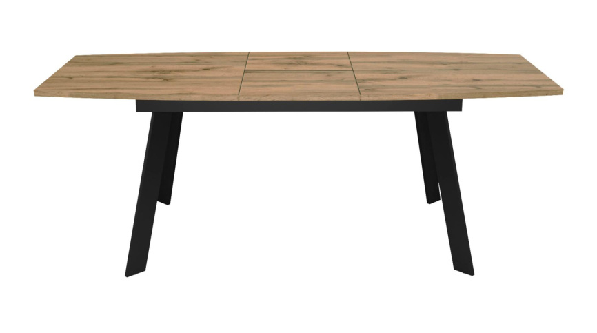 Стол DikLine XL160 Дуб галифакс /опоры черные фото 5